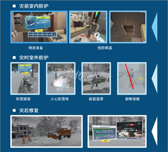 VR雪灾,VR暴雪灾害,VR暴雪气象灾害
